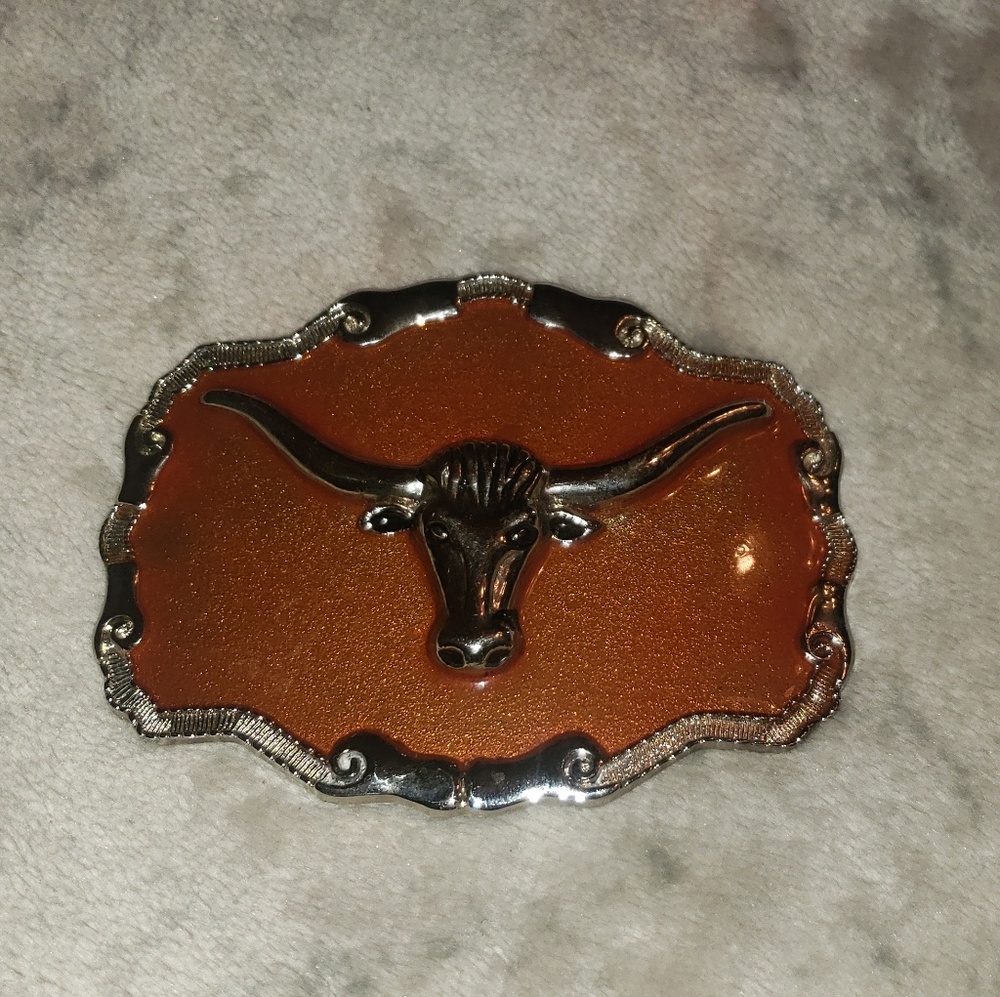 Longhorn belt buckle